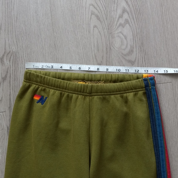 Aviator Nation 5 Stripe Sweatpants Jungle Green L - Picture 8 of 14